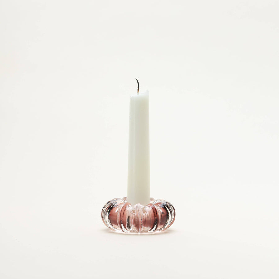 Optic Candle Holder: Rose
