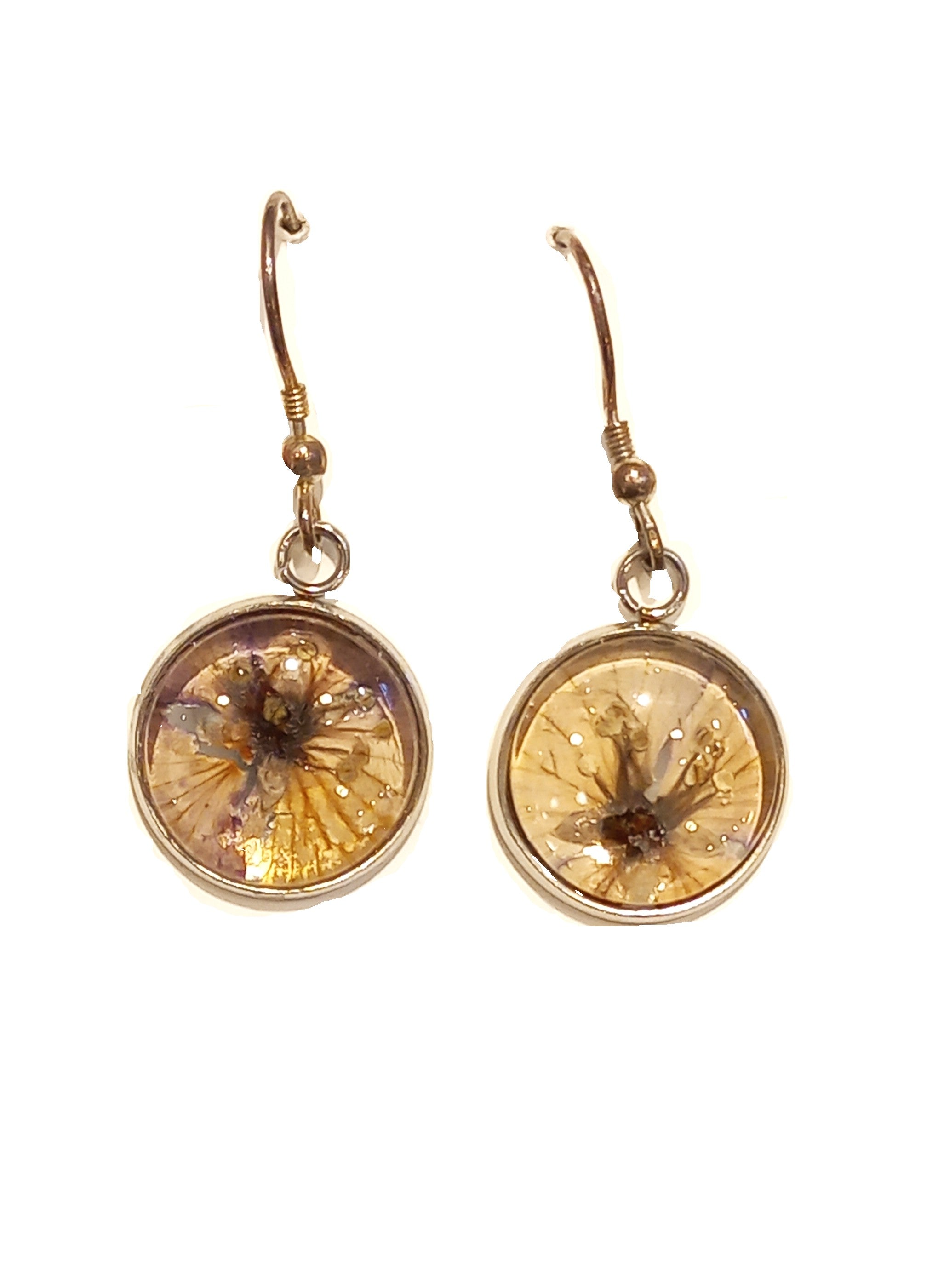 Pressed Flower Earrings by Heidi Jack