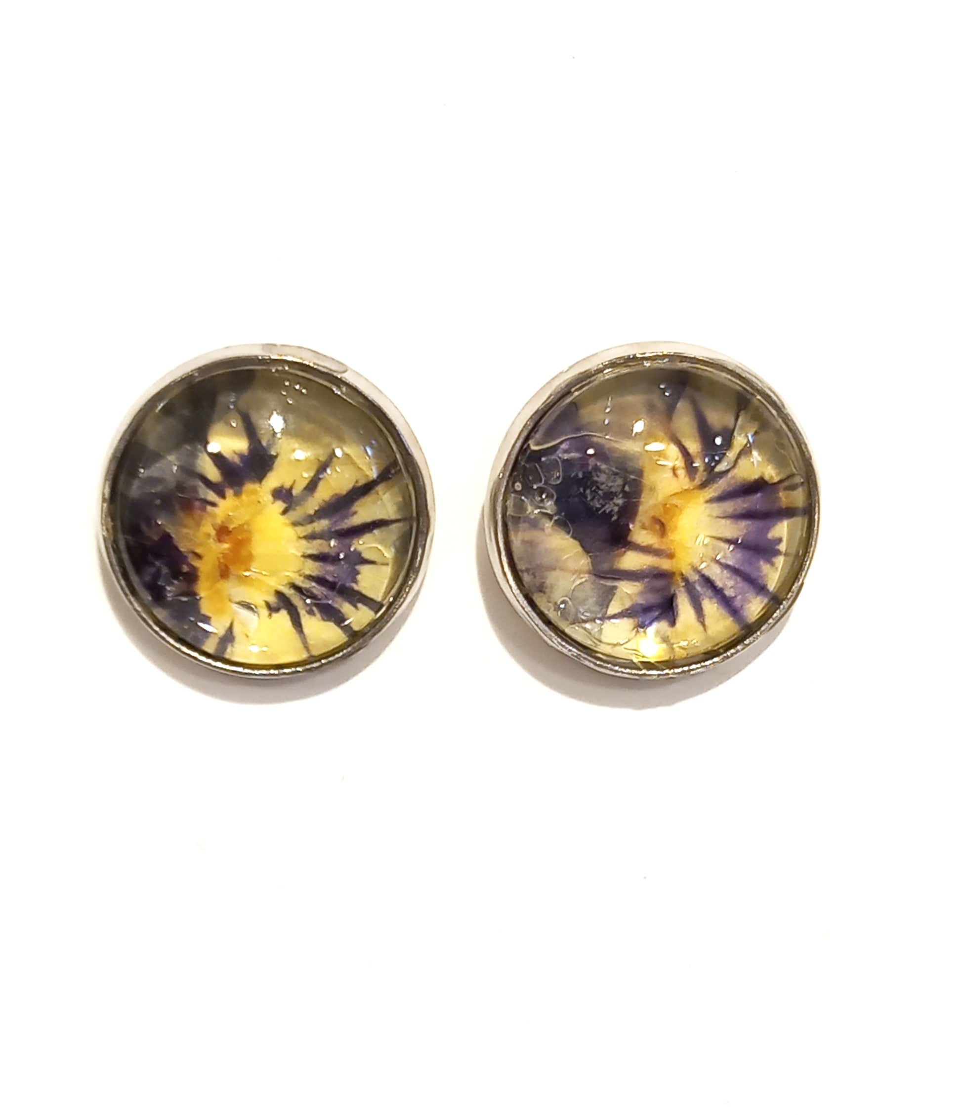 Pressed Flower Earrings by Heidi Jack