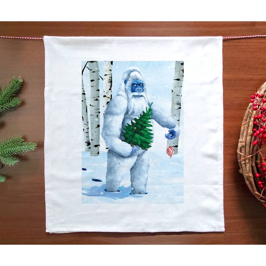 Yeti Holiday Kitchen Towel