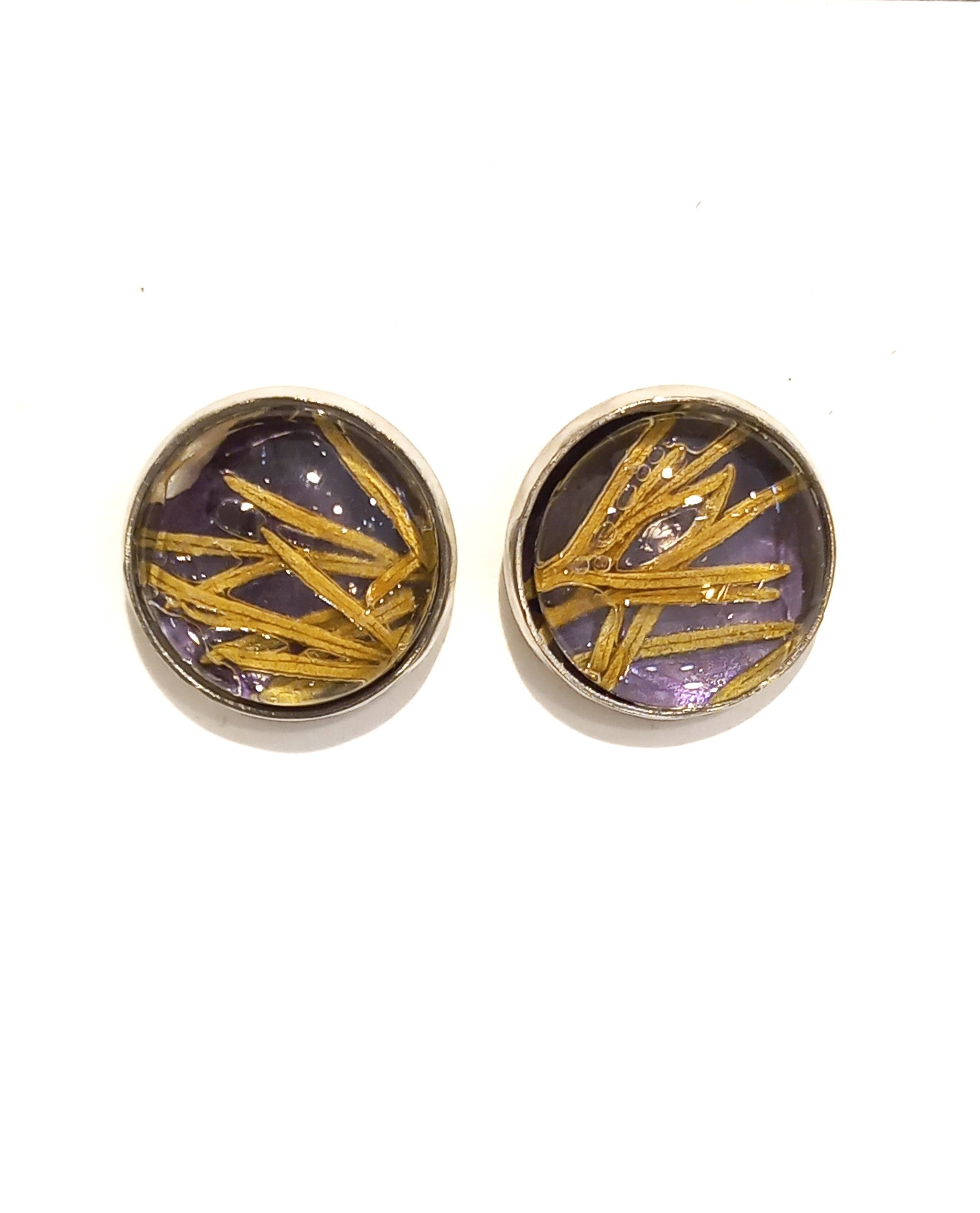 Pressed Flower Earrings by Heidi Jack
