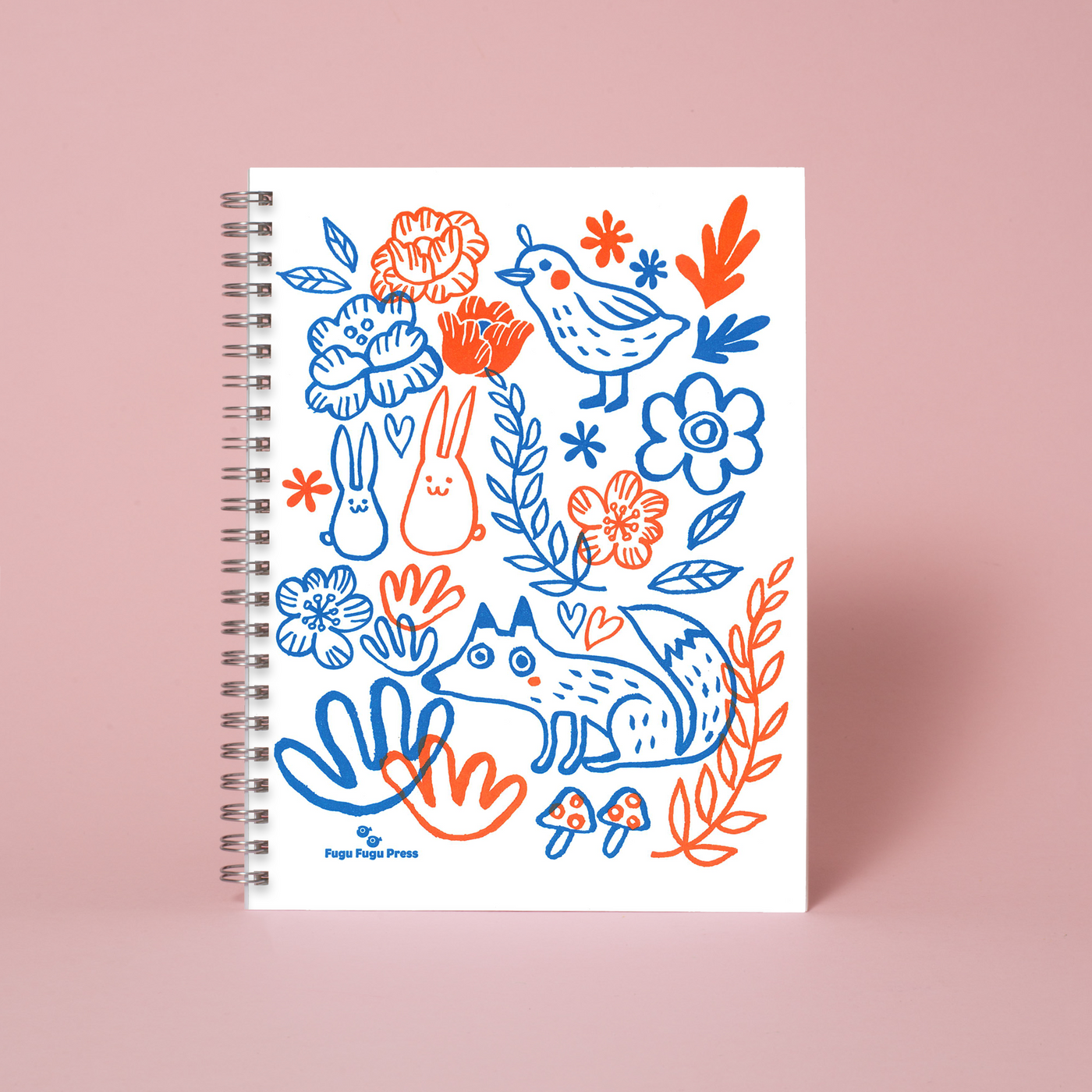 Fox Garden Spiral Notebook