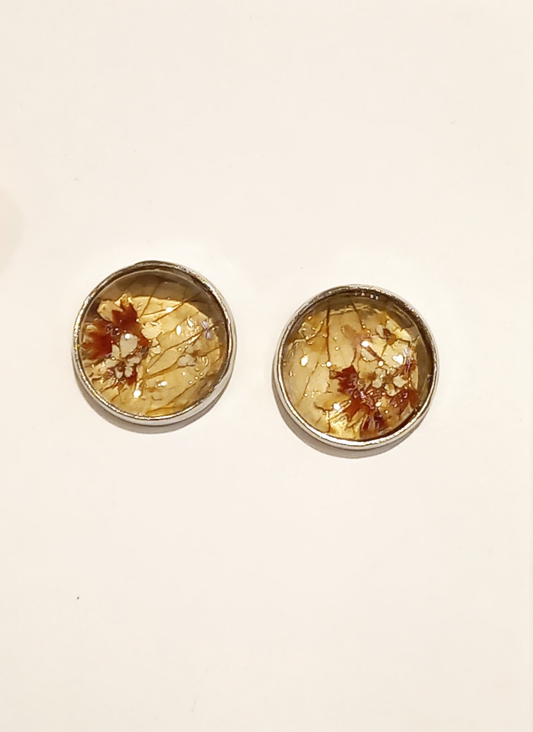 Pressed Flower Earrings by Heidi Jack