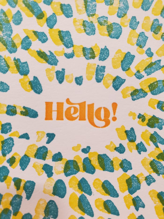 Hello! Greeting Card