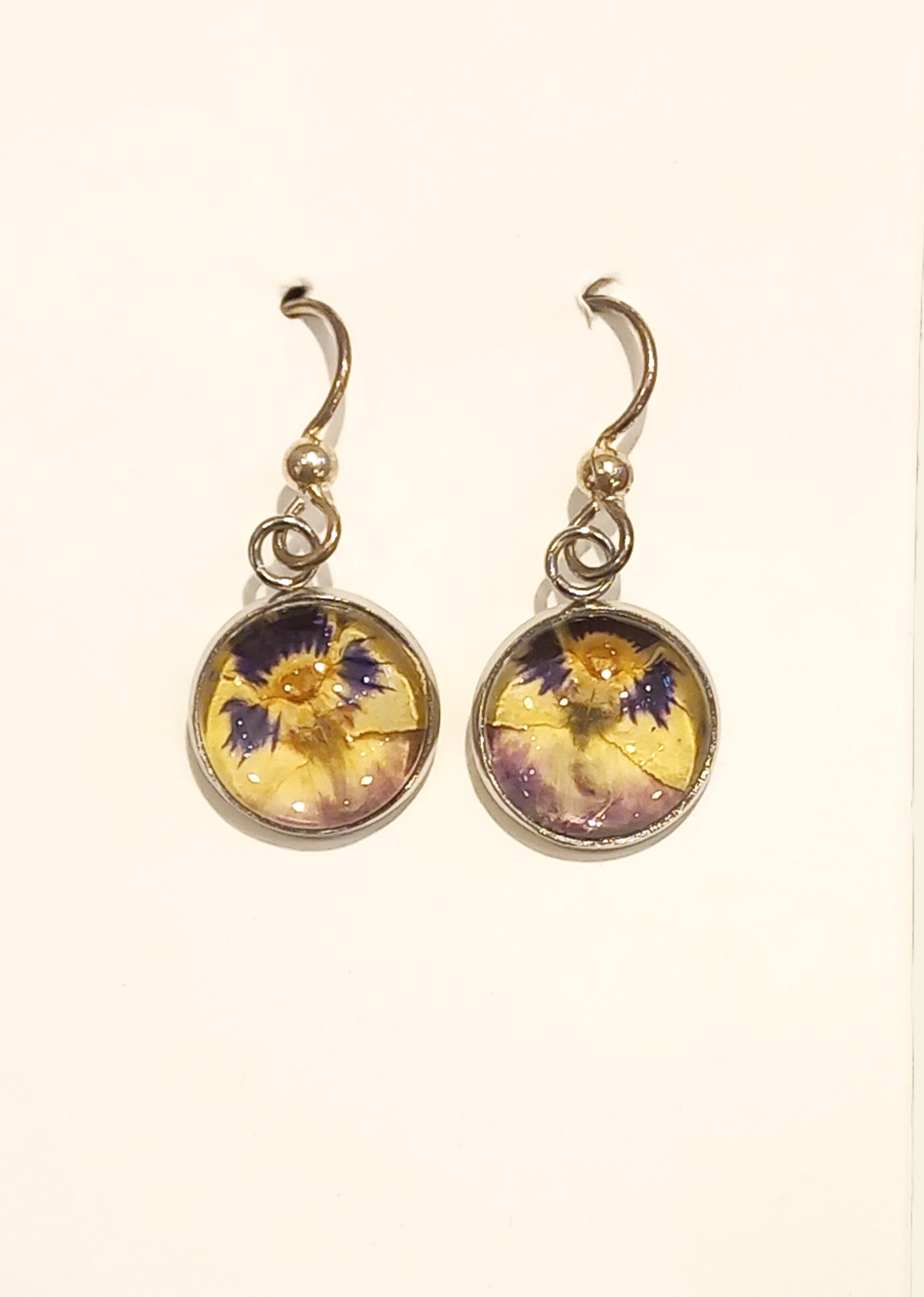 Pressed Flower Earrings by Heidi Jack