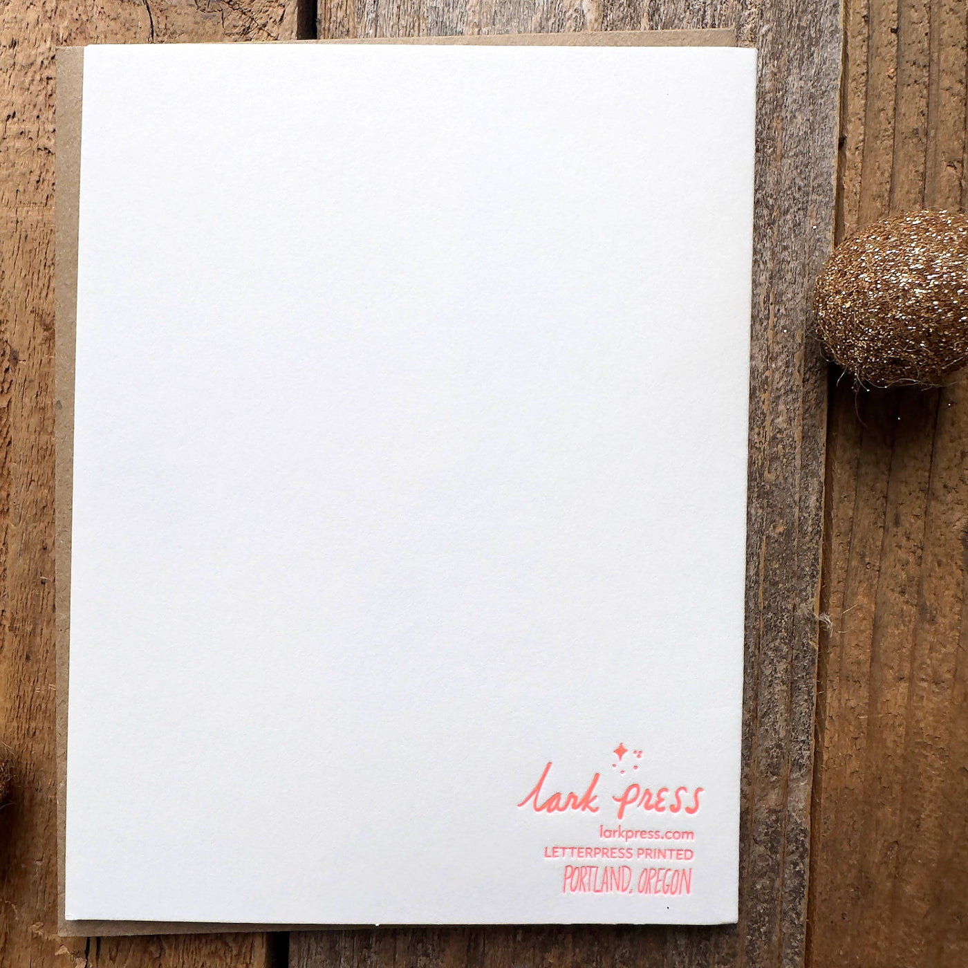 Go Get Em' Tiger Letterpress Card