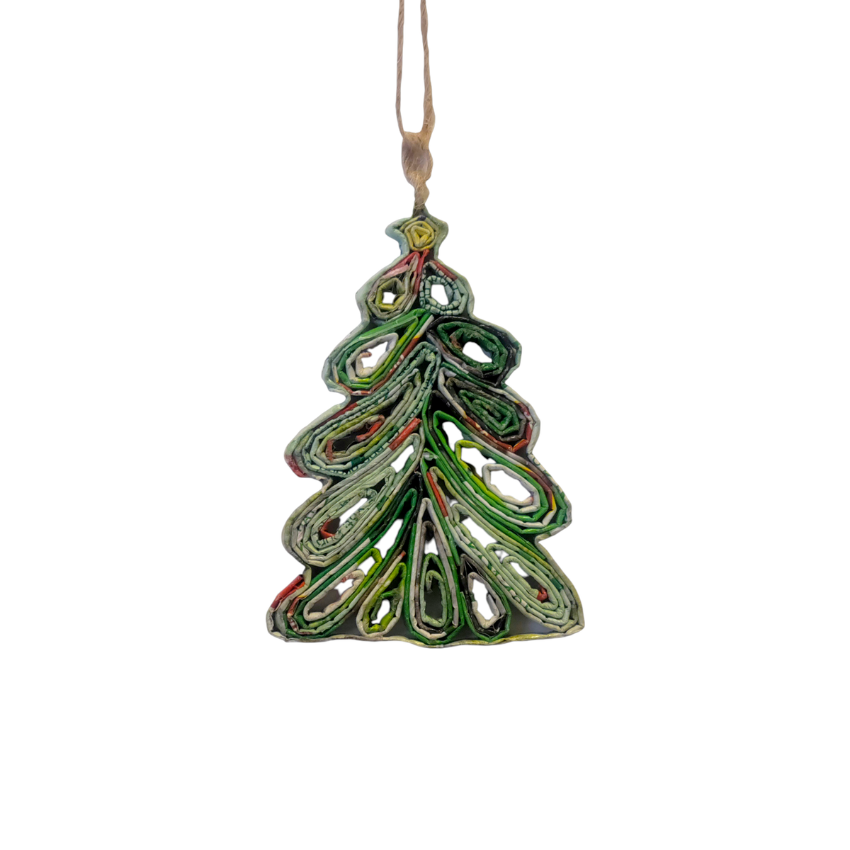 Christmas Tree Ornament - Recycled Paper