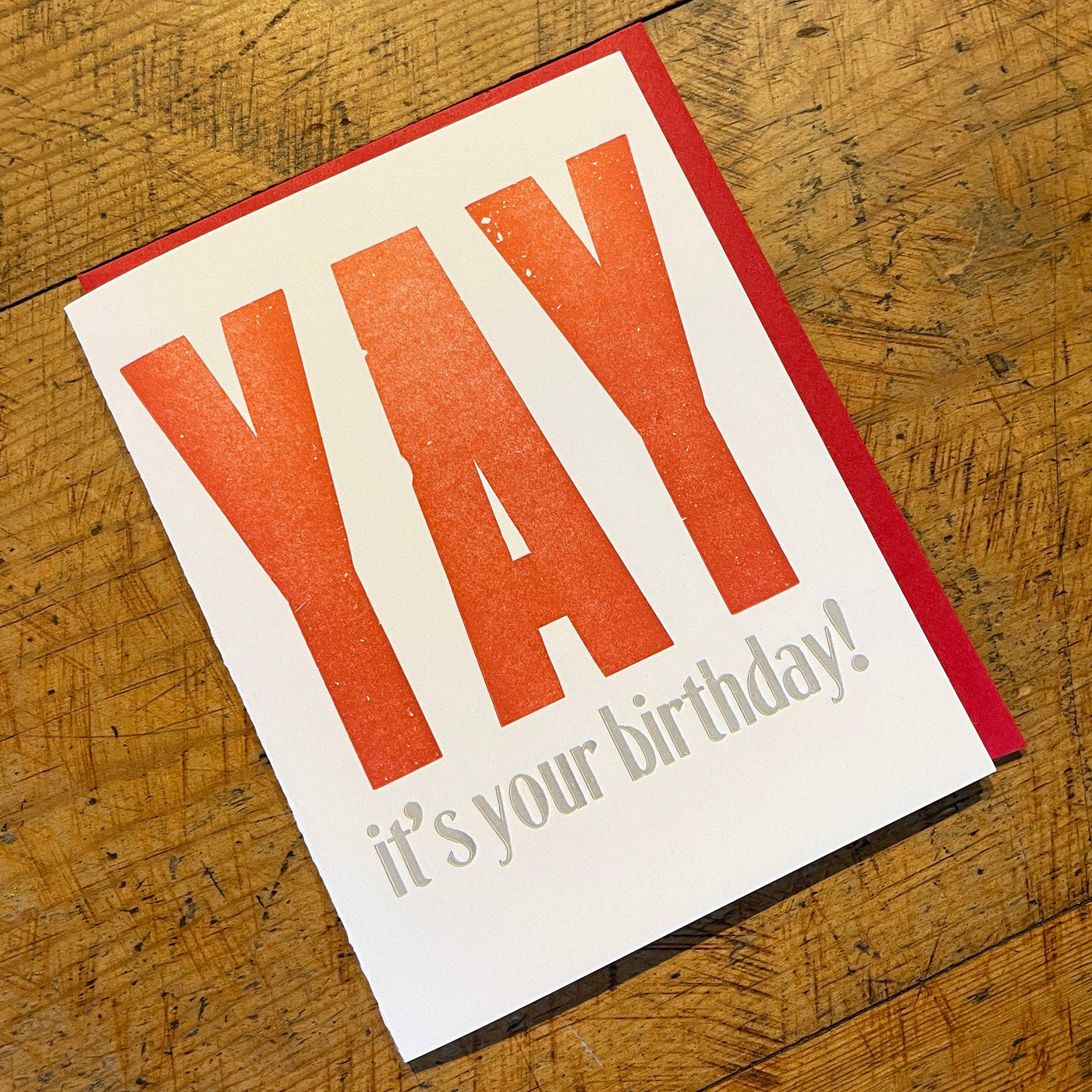 Yay It's Your Birthday Letterpress Card