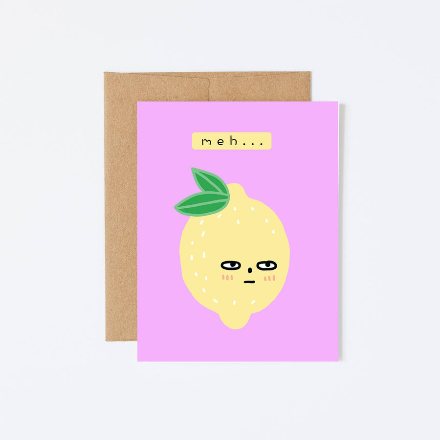 Sour Lemon Greeting Card