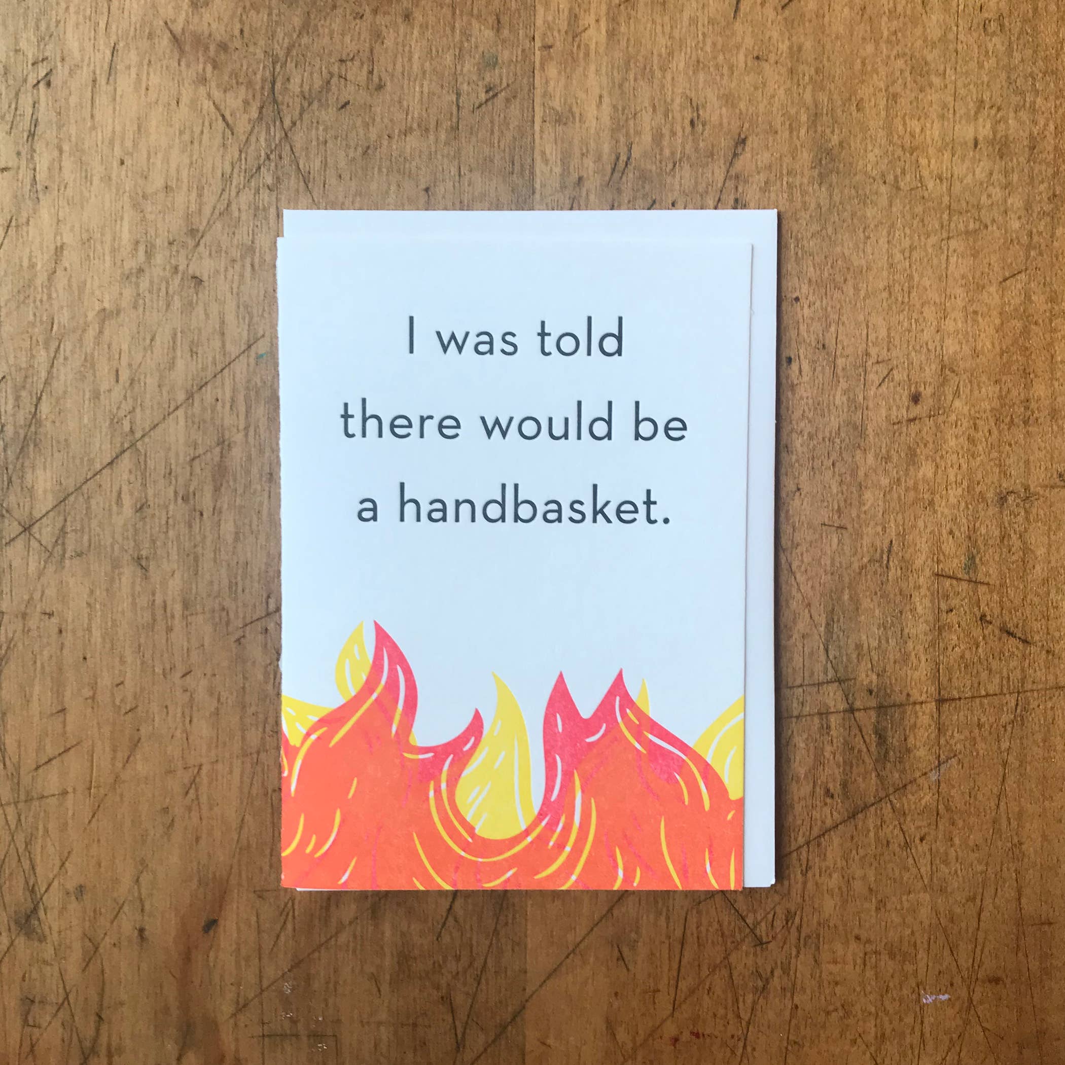 Hell in a Handbasket Greeting Card