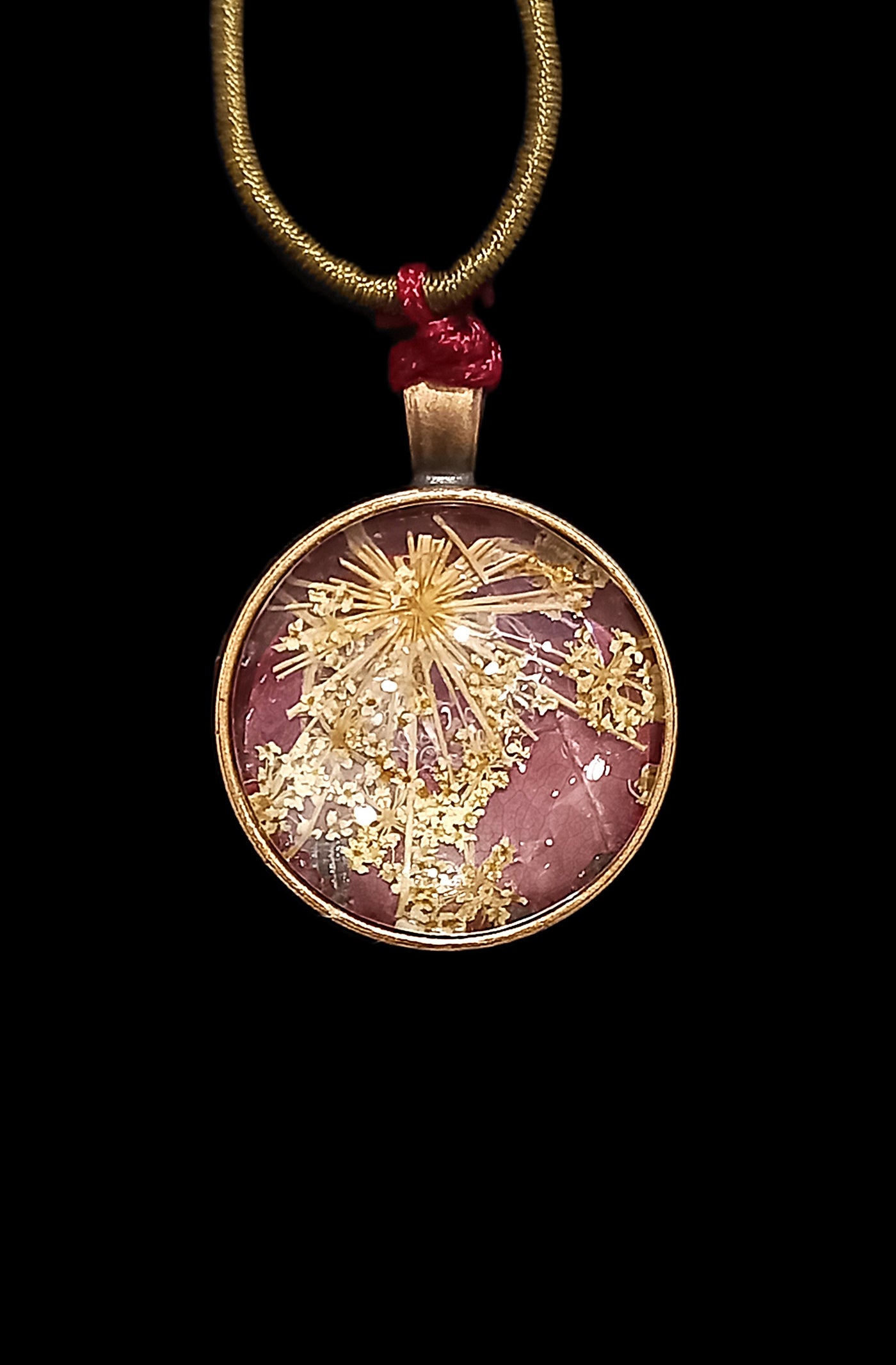 Pressed Flower Necklace by Heidi Jack