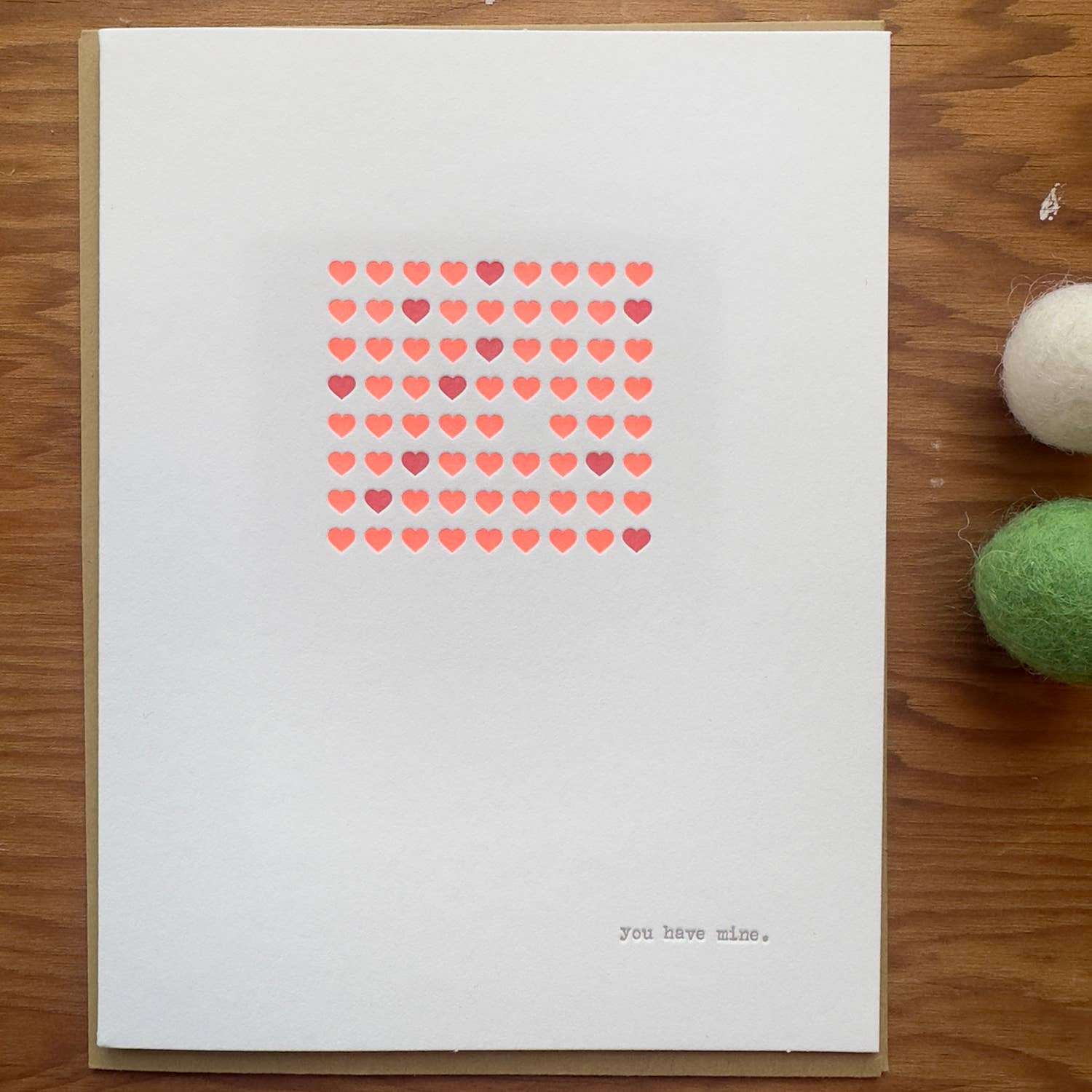 You Have Mine Letterpress Card