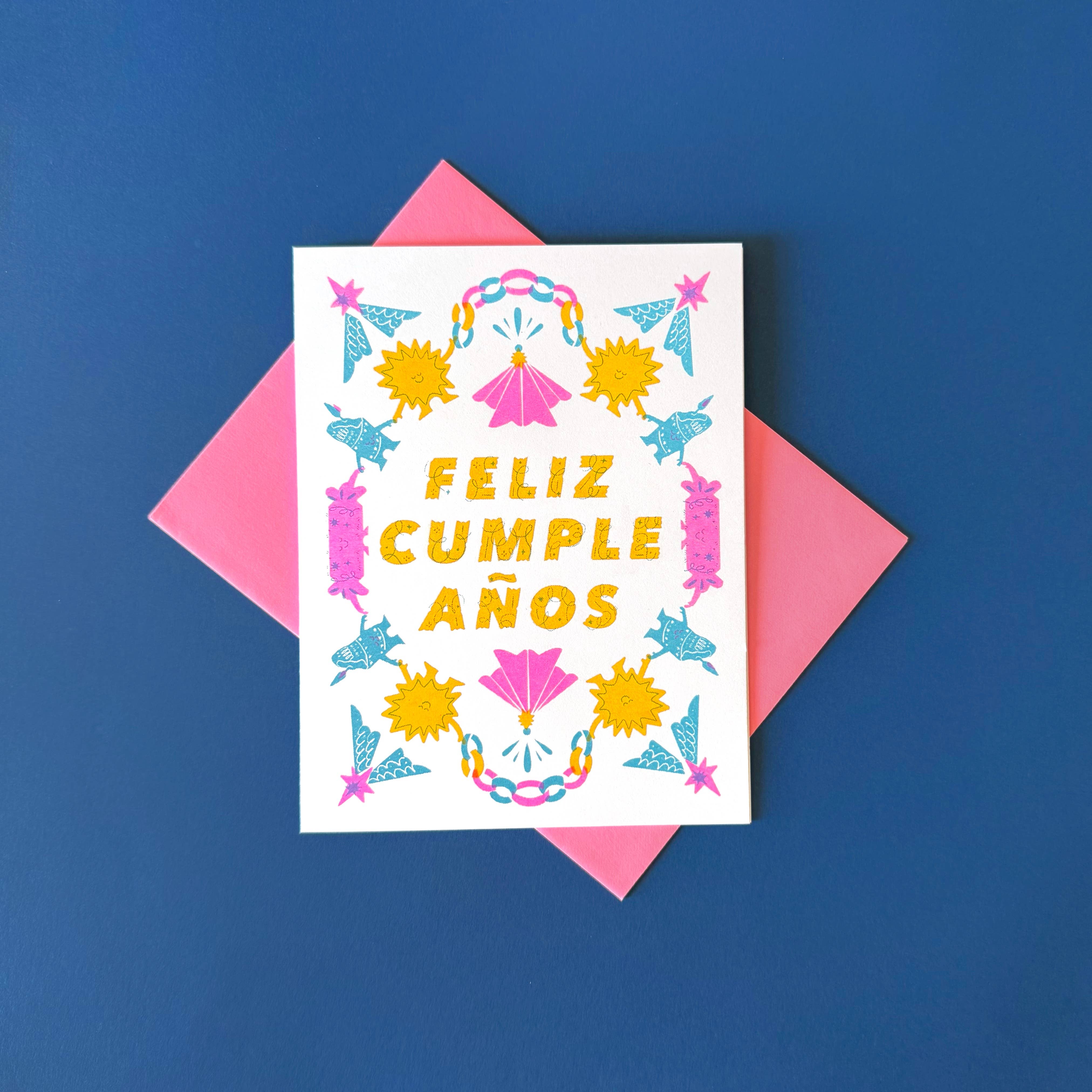 Feliz Cumpleanos Fiesta Spanish Birthday Card