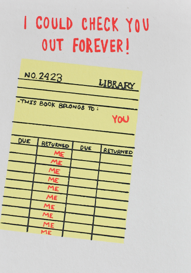 I Could Check You Out Forever Greeting Card