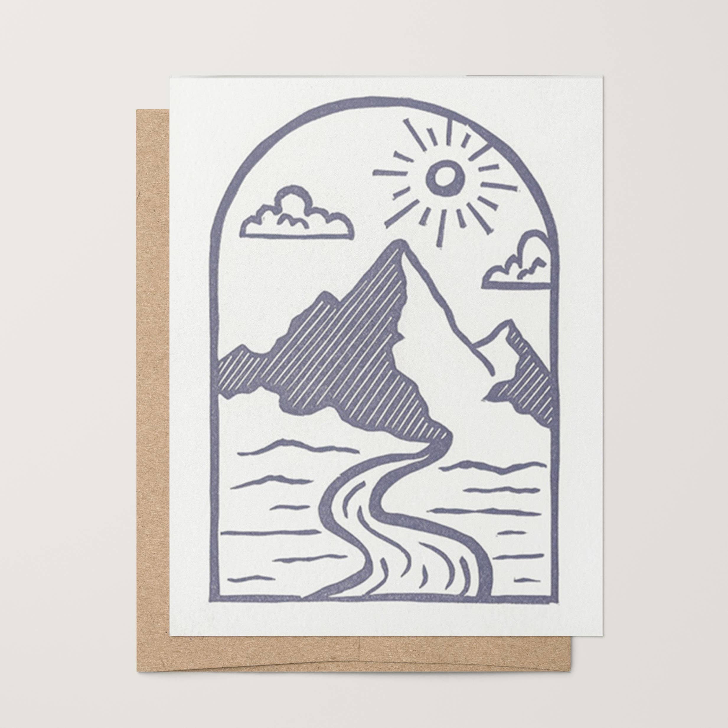 Purple Mountain Greeting Card