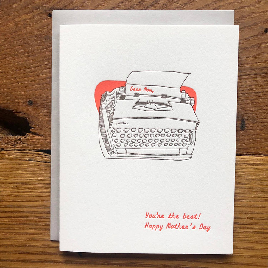 Dear Mom Mother's Day Letterpress Card
