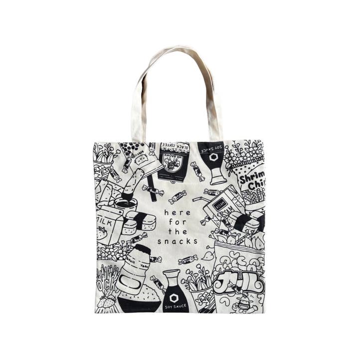 Here for the Snacks Tote Bag