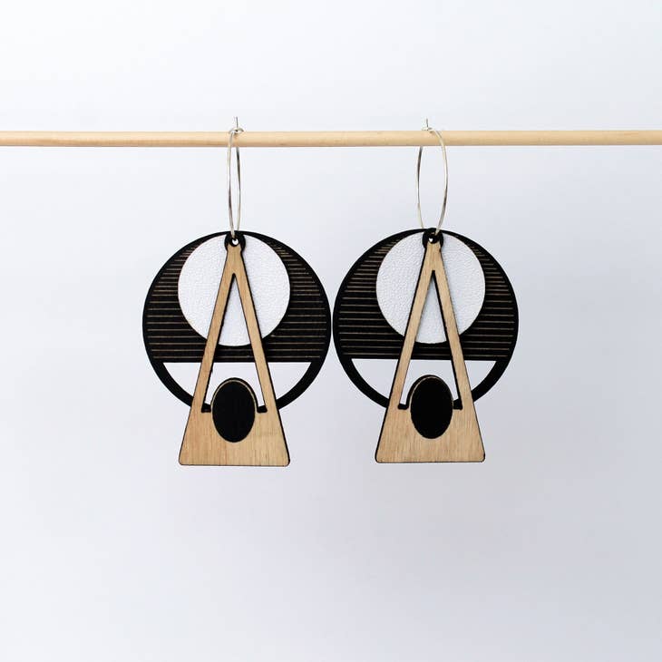 Deco Earrings: Black