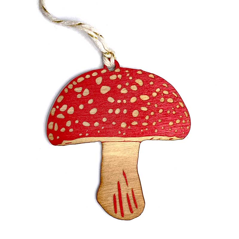 Amanita Mushroom Ornament