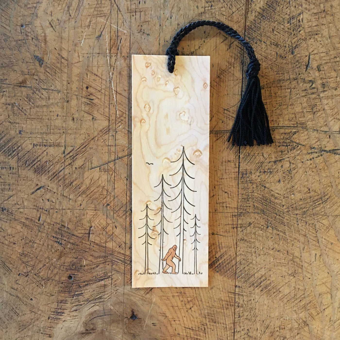 Minimal Adventure Bookmark - Sasquatch
