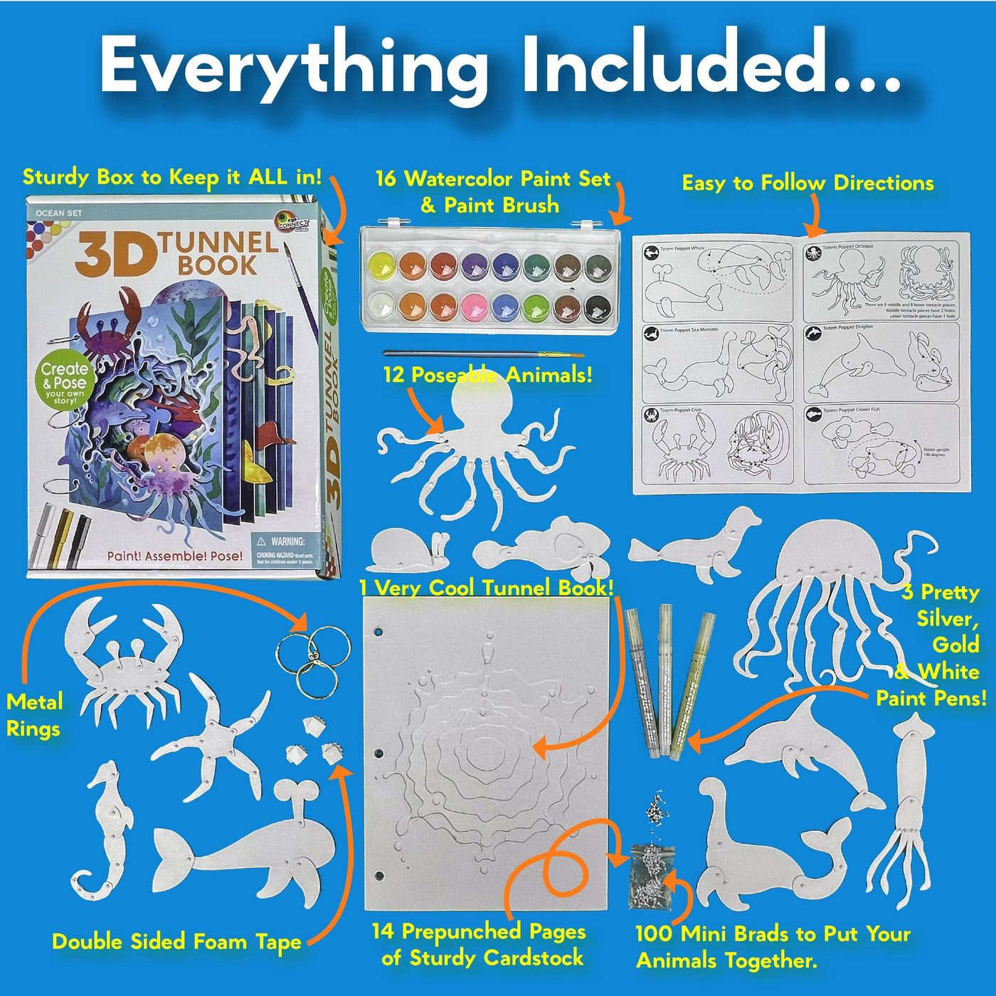 Ocean 3D Tunnel Book (Deluxe Size)