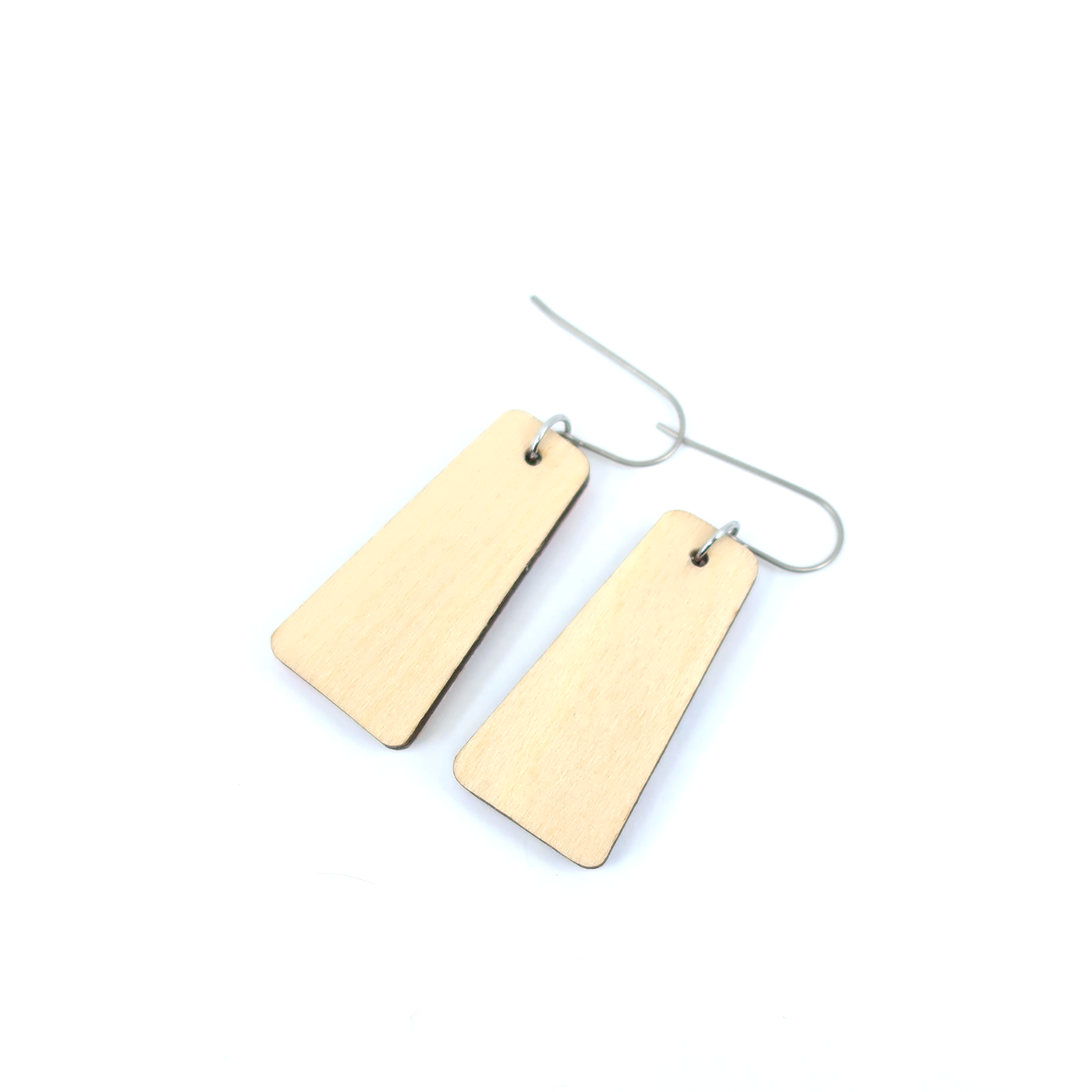 Light Blue/Navy Mid Century Modern Marble Dangle Earrings