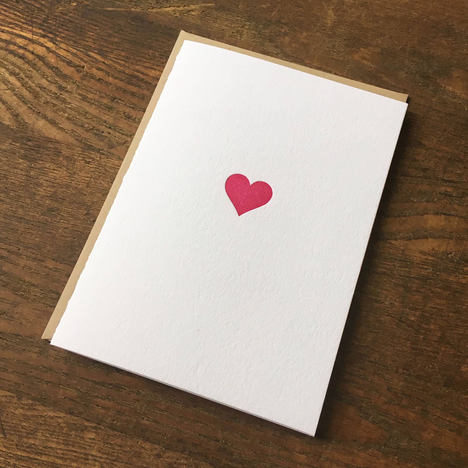 Heart Letterpress Card