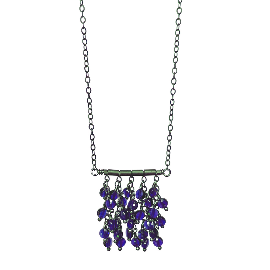 N545L Lapis Waterfall Necklace