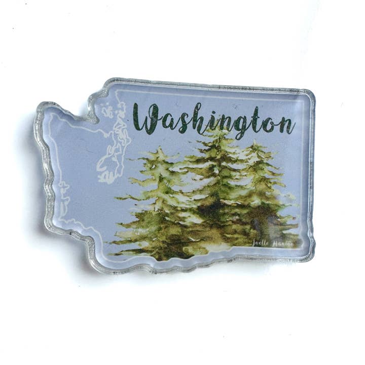 Mini Magnet | Blue Washington State