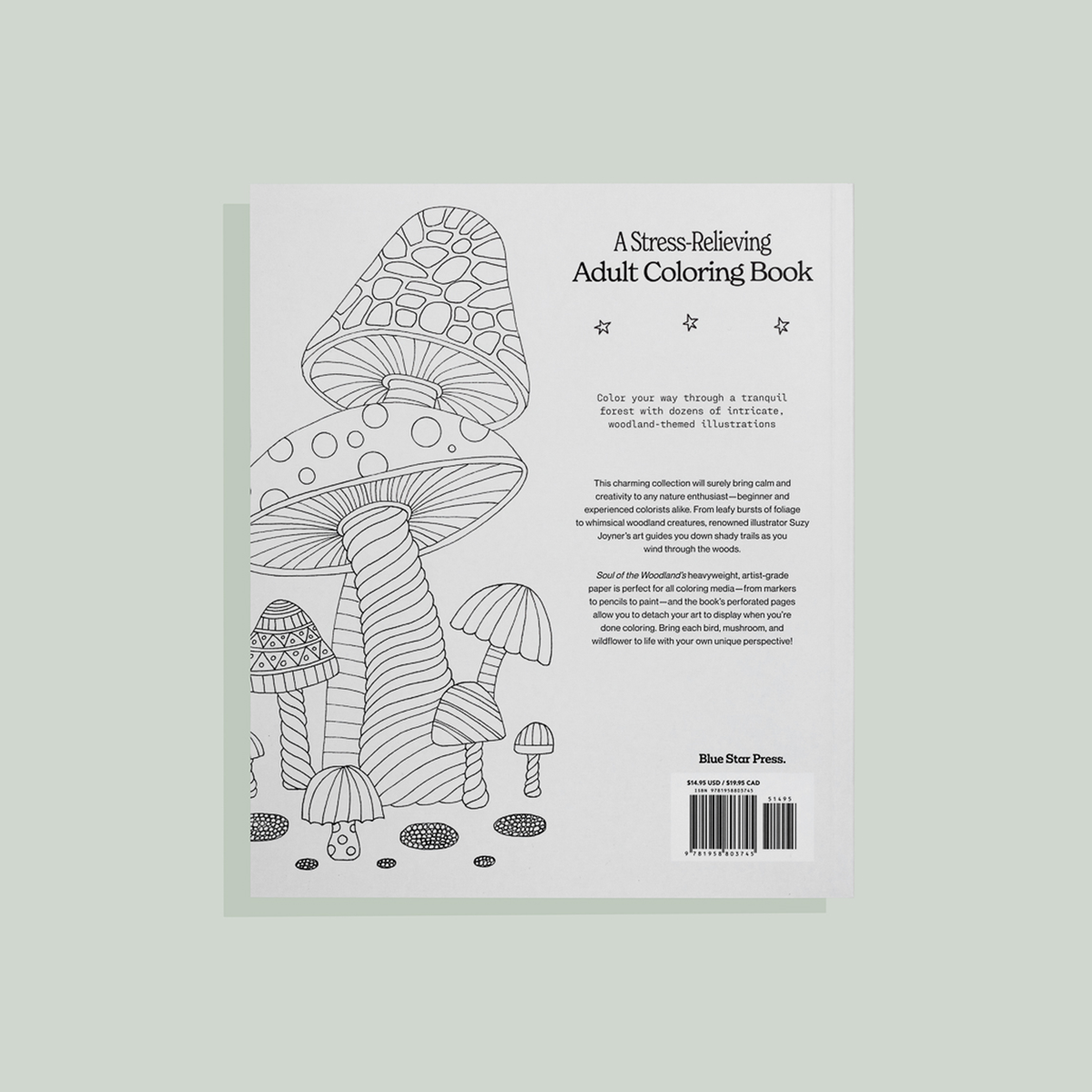 Soul of the Woodland: An Adult Coloring Book with Mushrooms