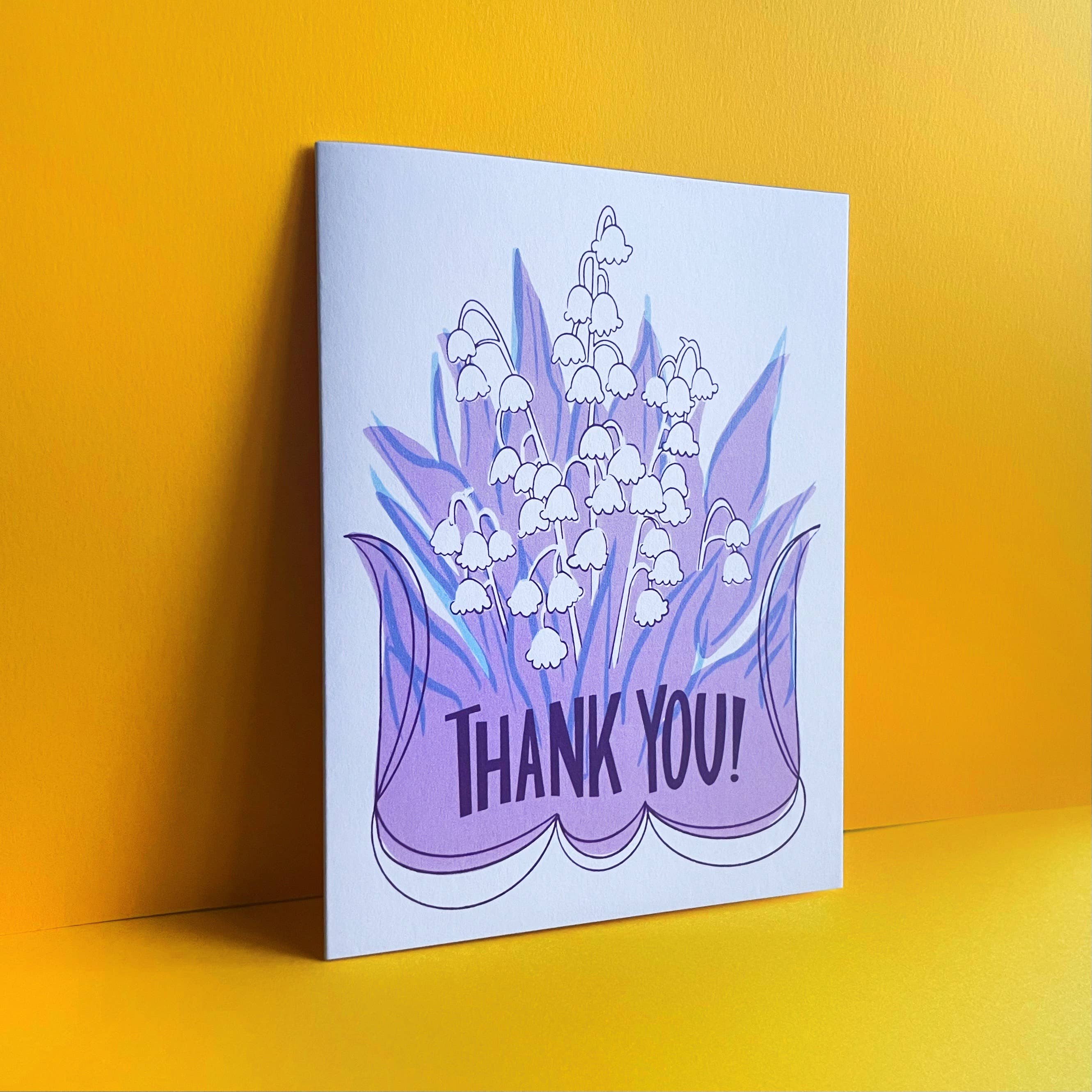 Thank you Bells - Cute Letterpress Greeting Card
