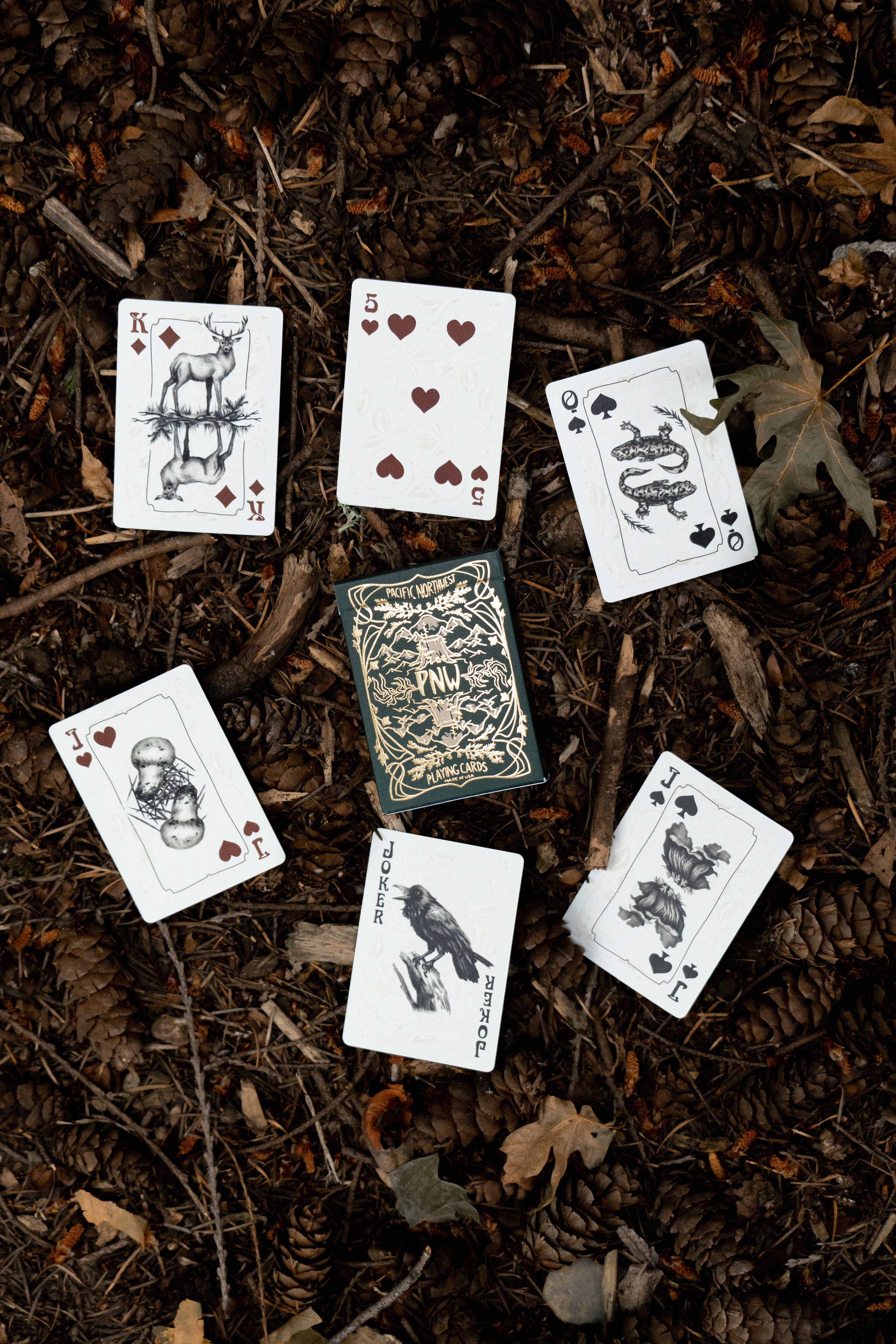 PNW Evergreen Playing Cards