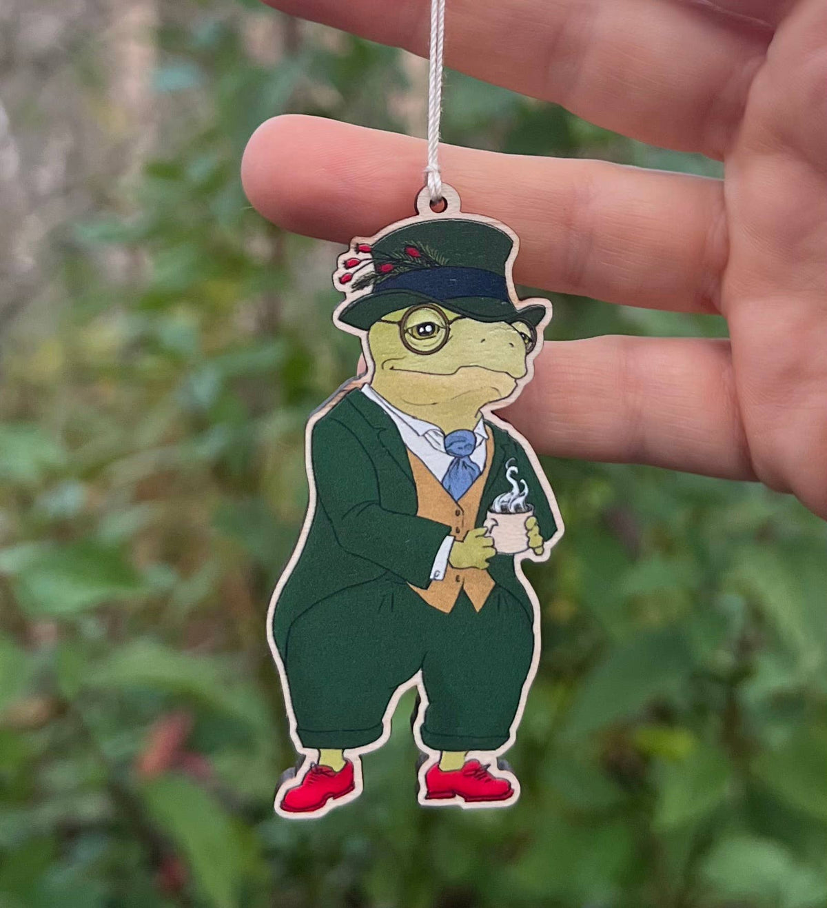Frog & Tea Ornament 