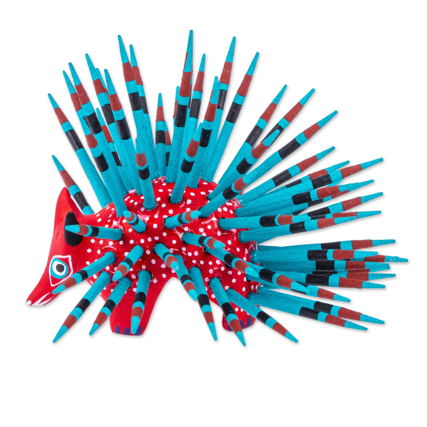 Cute Porcupine Strawberry Handmade Alebrije Figurine