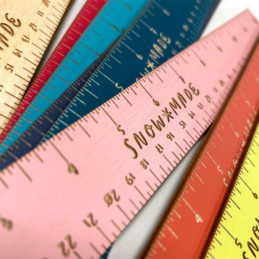 Engraved Ruler Plastic Colorful Laser-Engraved Ruler | BIMA Museum Store