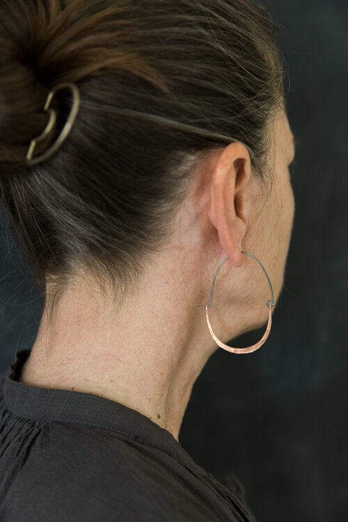 Egg Hoop Earrings by Shelli Markee