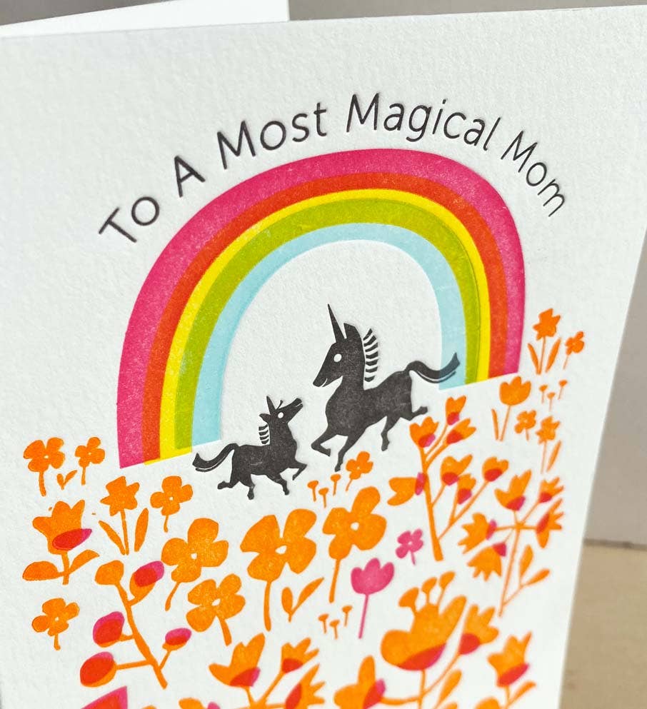 Unicorn Magical Mom A2 Card