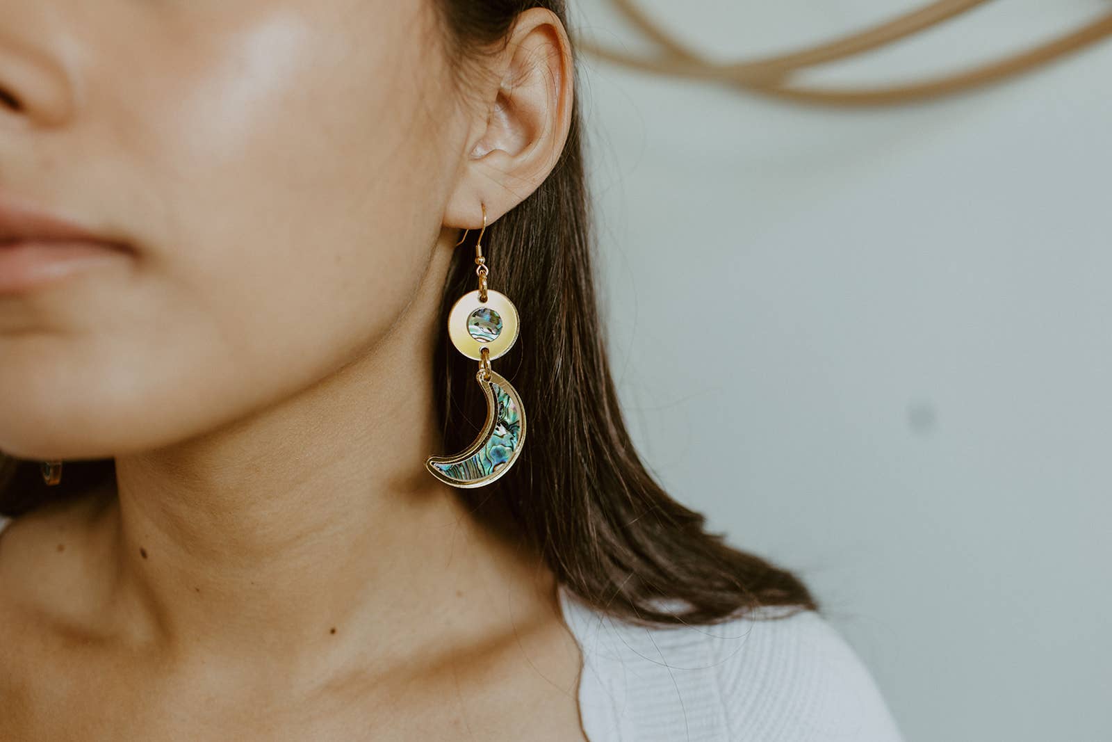 Nuci Earrings: Black / Hook-In