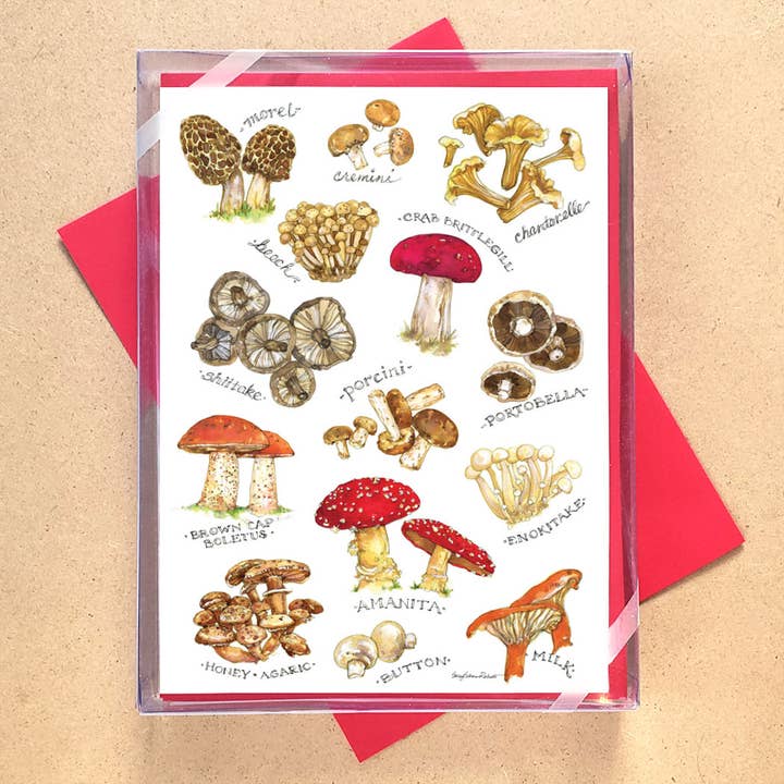 Mushroom Mania Boxed Holiday Cards