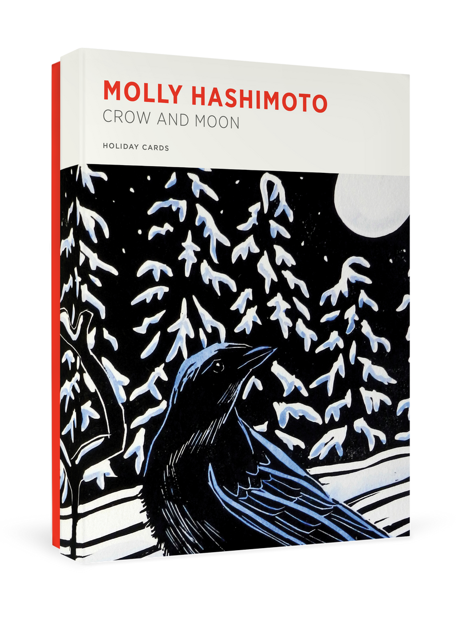 Molly Hashimoto: Crow and Moon Holiday Cards
