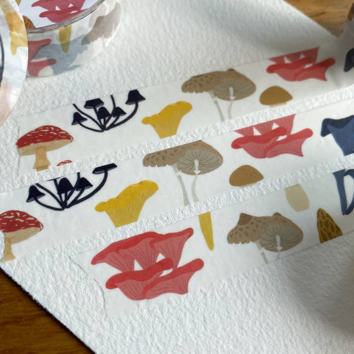 Illustrated Mushroom Washi Tape