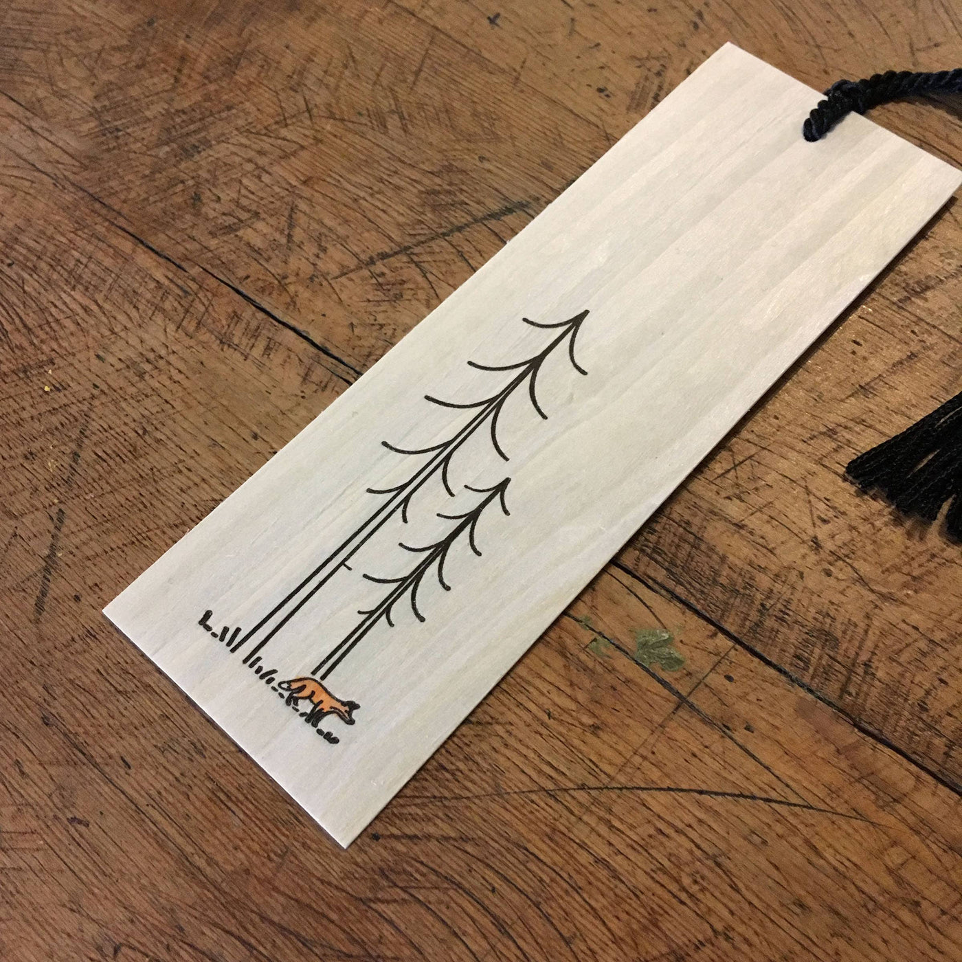 Minimal Adventure Bookmark - Fox