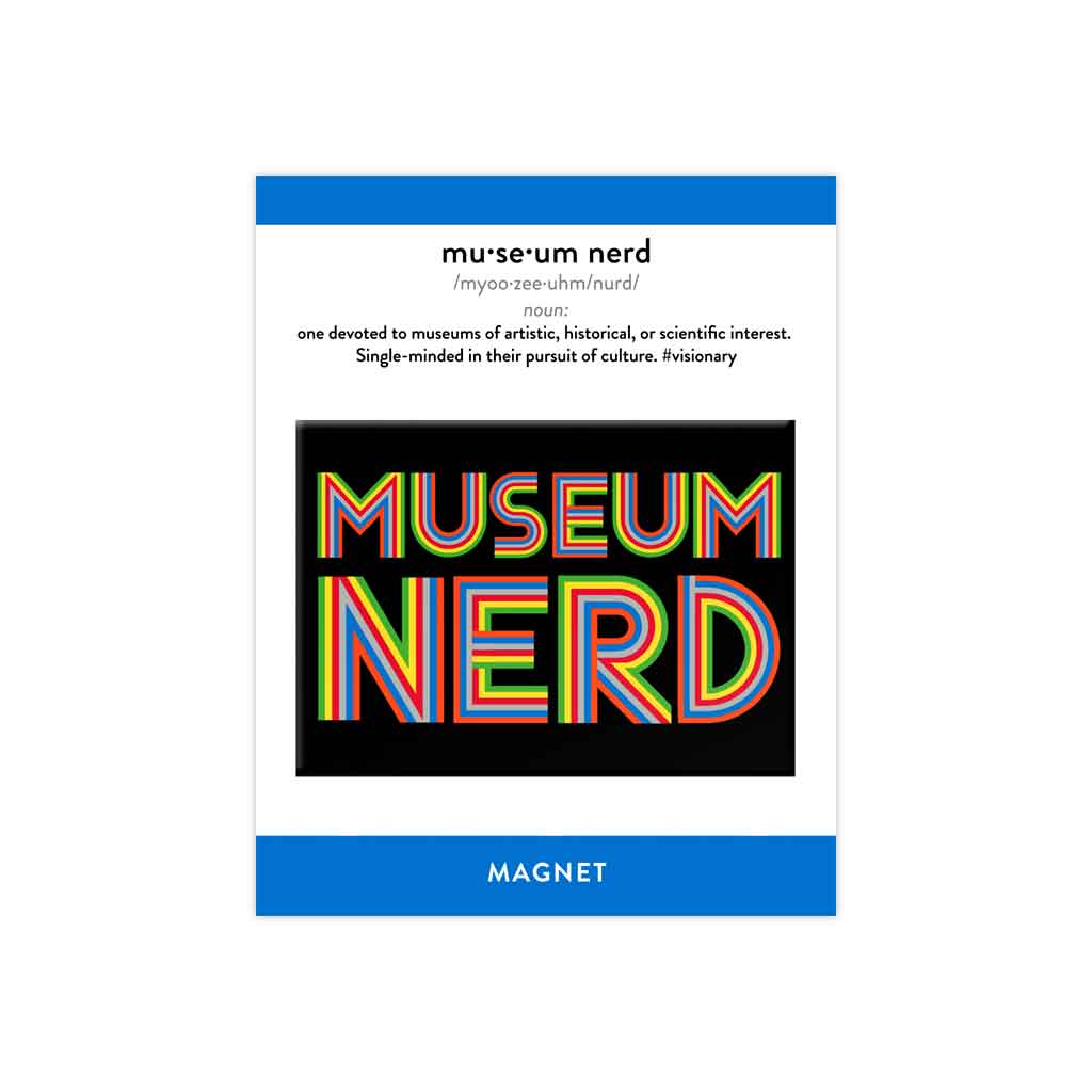 Museum Nerd Classic Black Magnet