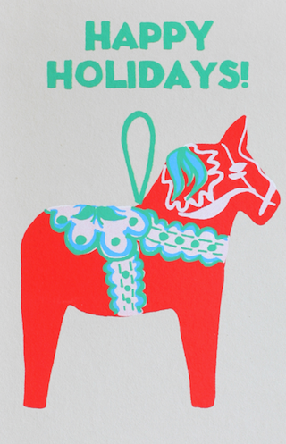 Dala Horse Greeting Card