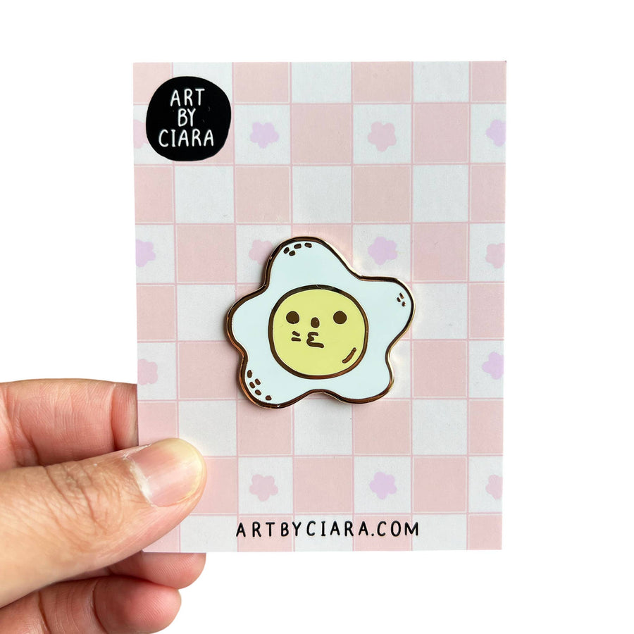 Fried Egg Enamel Pin