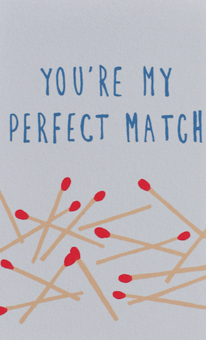 Perfect Match Greeting Card