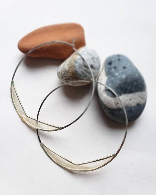 Large Chevron Hoops
