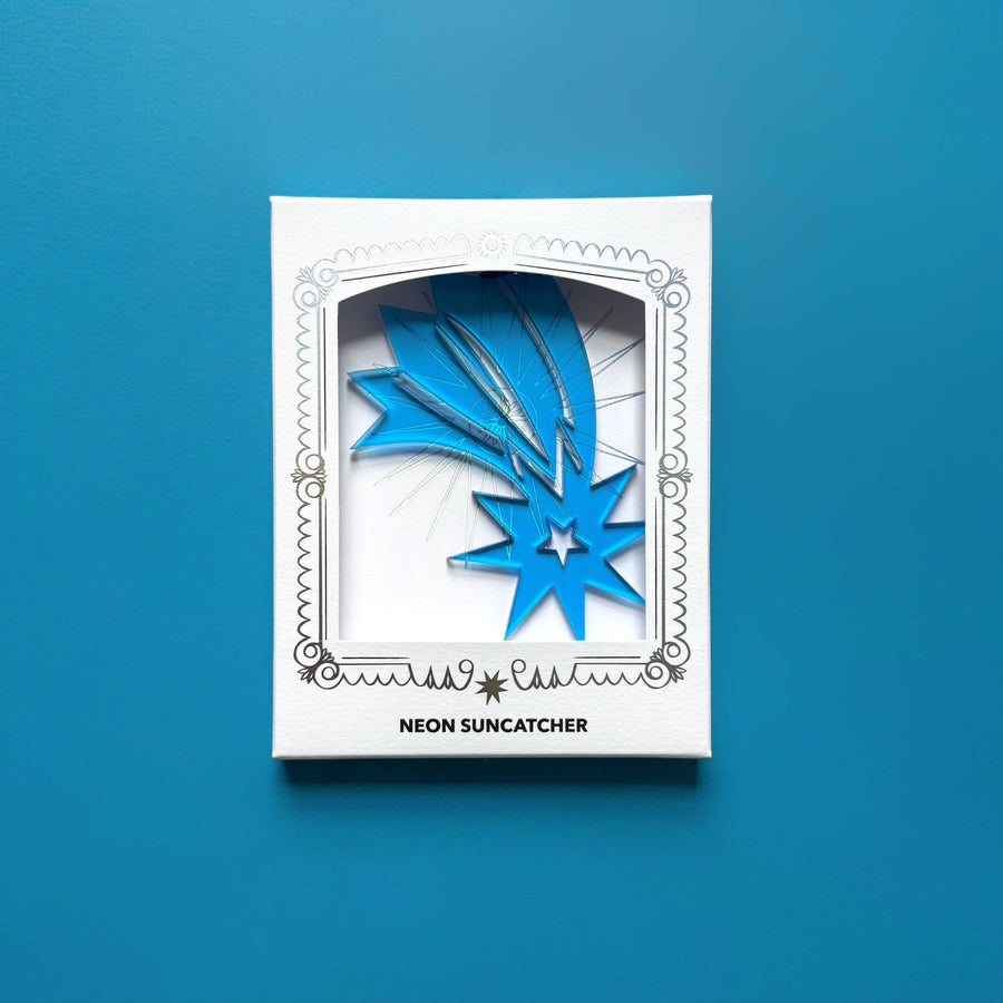 Blue Shooting Star Suncatcher