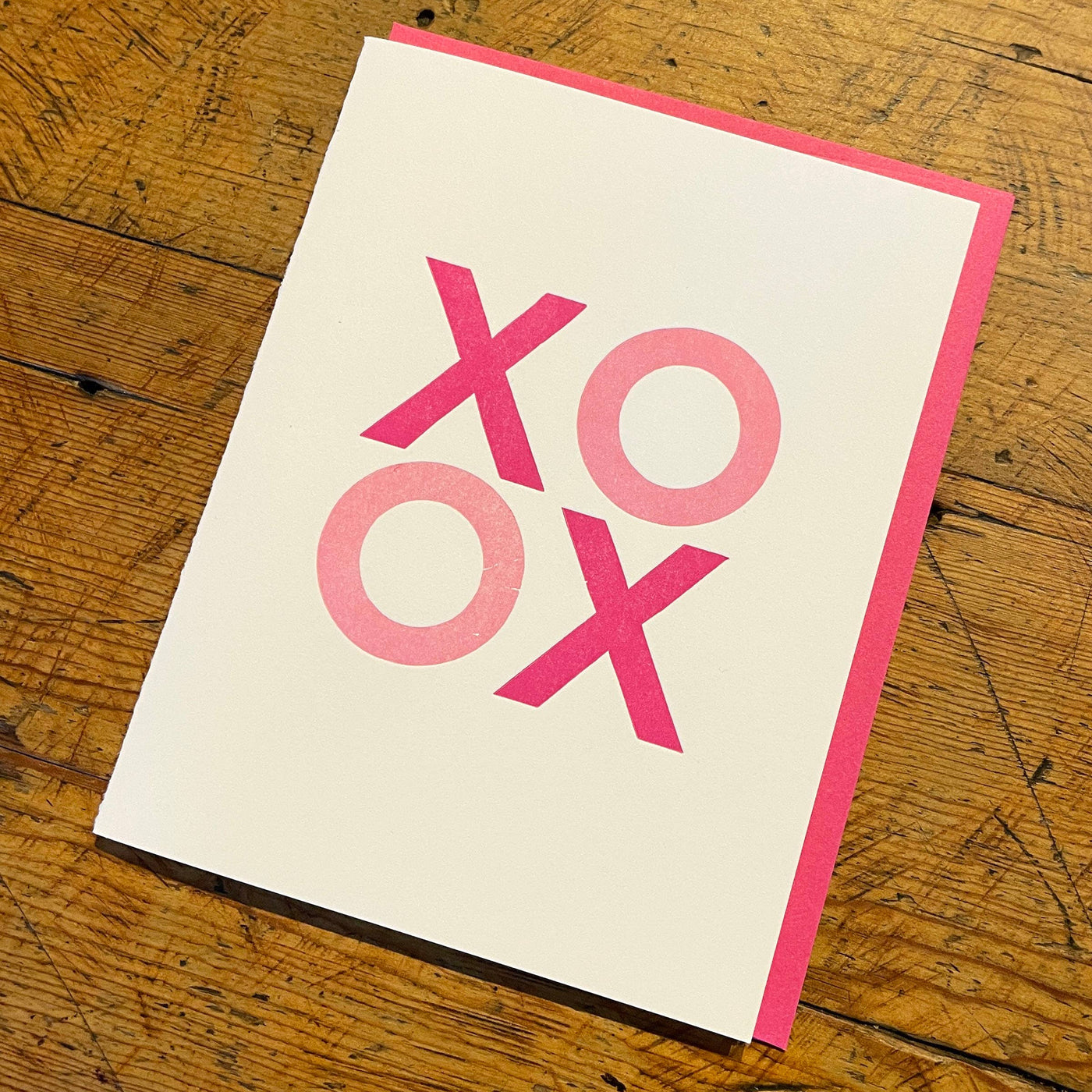 XO Letterpress Card