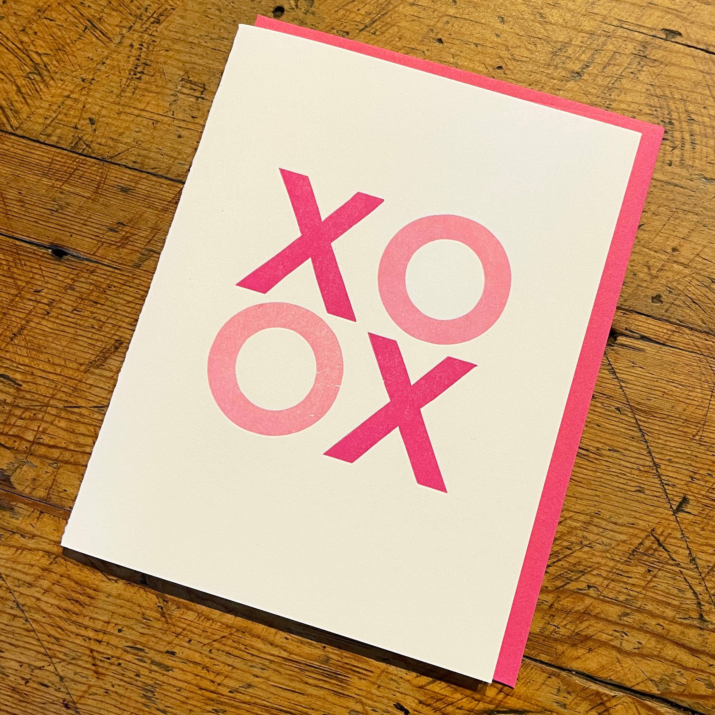 XO Letterpress Card
